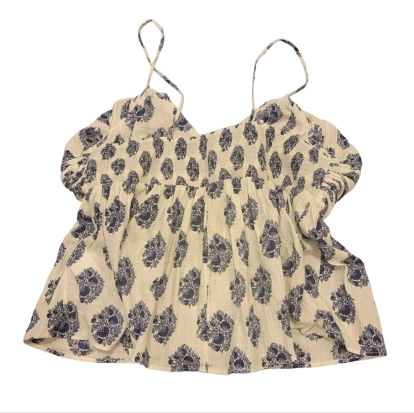 J. Crew Smocked Crop Top Size 12 - Picture 3 of 4